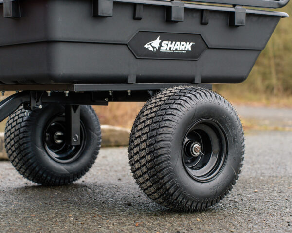 SHARK ATV TRAILER GARDEN 300 S — vozík za štvorkolku s bočnicami, čierny