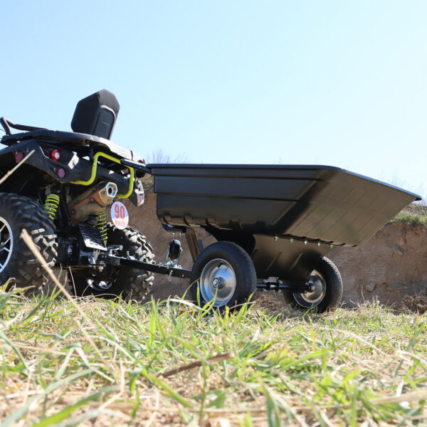 SHARK GARDEN 150 — vozík za štvorkolku a záhradný traktor, čierny