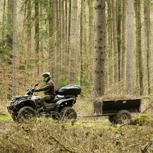 SHARK WOOD 550-G2 — vozík za štvorkolku, čierny