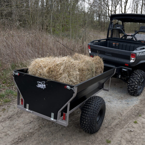SHARK WOOD 550-G2 — vozík za štvorkolku, čierny